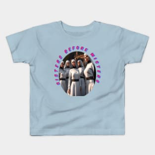 Sisters before misters, cool galentines girls,galantines, cute Kids T-Shirt